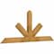 Ekena Millwork Saratoga Rough Sawn Timber Gable Bracket, Western Red Cedar, 60"W x 25"H x 2"D x 4"F, 10/12 Pitch GBW060X25X0204SAR00RWR - alternate 2